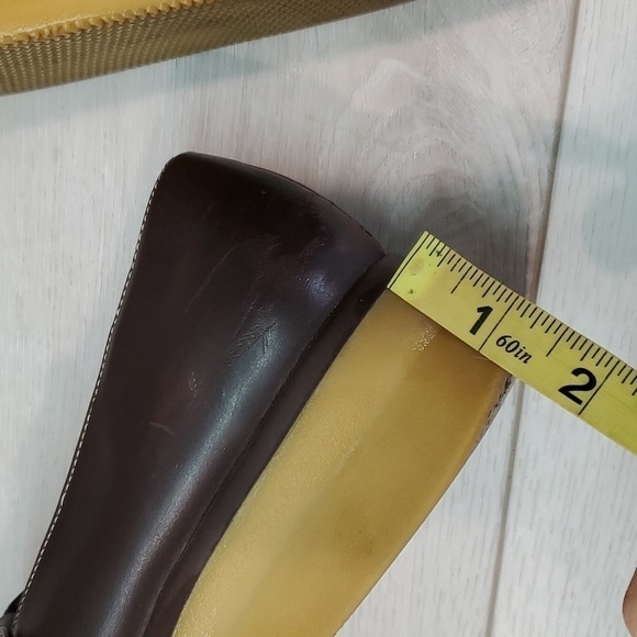 Vintage L.E.I Womens Jennefer Y2K Leather Mary Jane Wedge Clogs shoes sz 9 - Picture 12 of 13